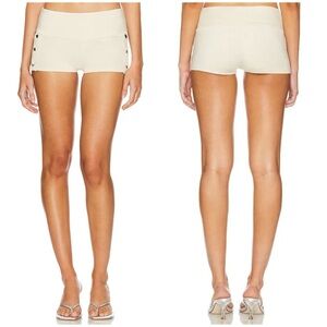BELLE Gia Hot Shorts in Cream Size L